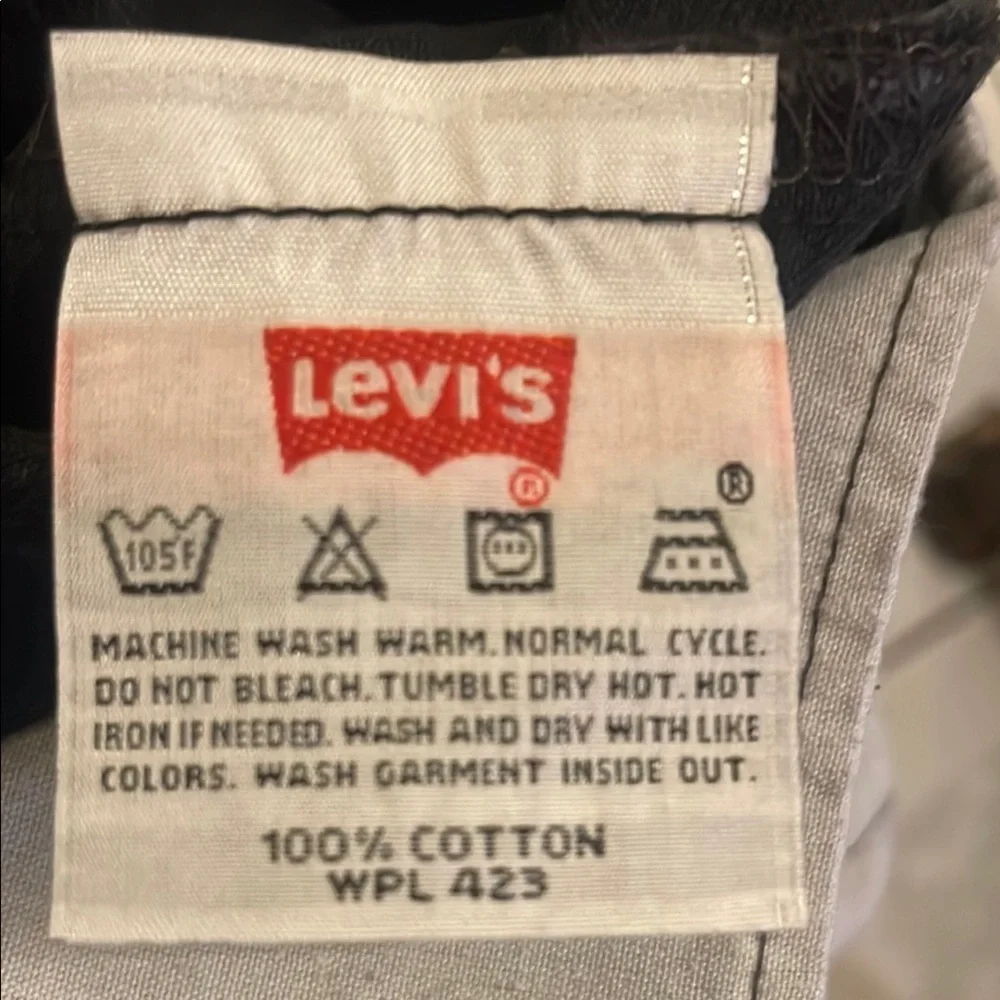Levi's Black Straight Jeans